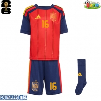 Spania Rodri Hernandez #16 Hjemmedraktsett Barn VM 2026 Kortermet (+ Korte bukser)